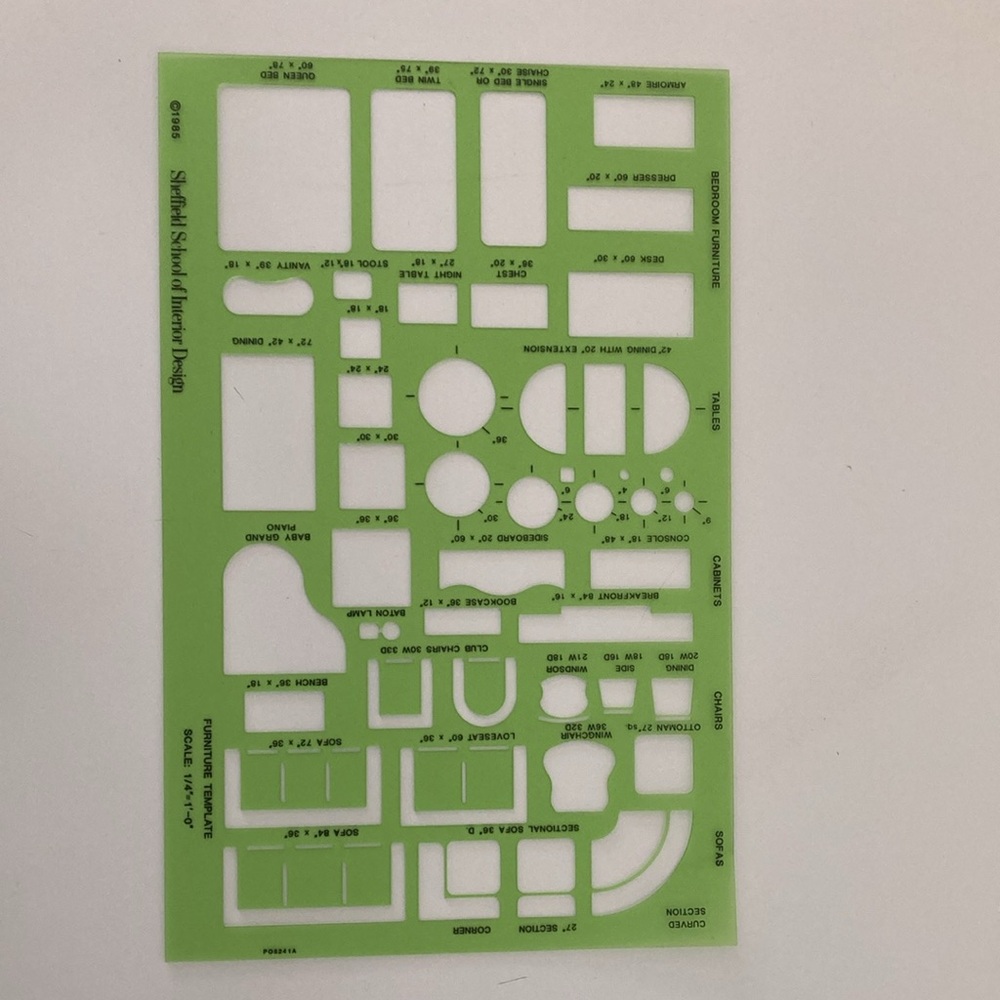Decorator’s Fact File Book & Furniture Template, NEW by Anoop Parikh - Picture 6 of 6